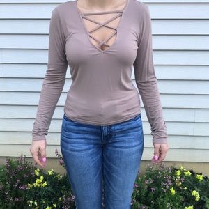 Strapy front blouse